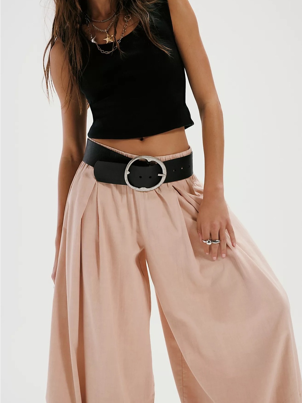 Free people Moonflower Pull-On Balloon Pants silver peony